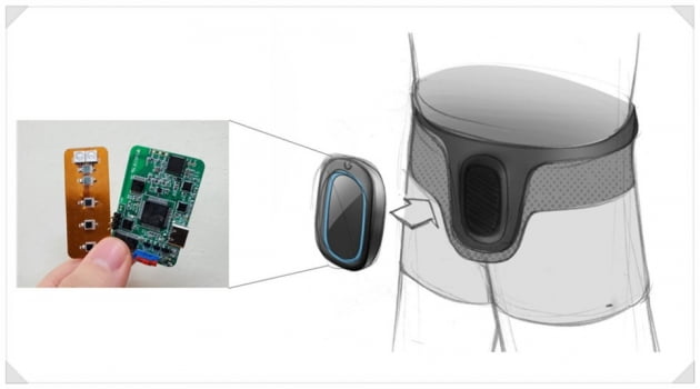 메디띵스의 신경인성 방광 모니터링 기기 및 적용 이미지 / 출처: 건국대 디스타랩 블로그
