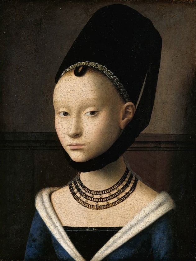 페트루스 크리스투스의 '어린 소녀의 초상', 1470