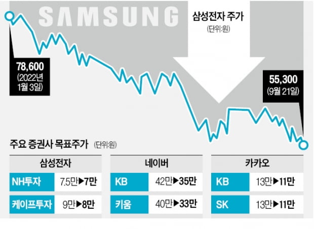 '국민주 3총사' 신저가 행진…개미들은 '눈물의 물타기'