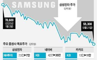 '국민주 3총사' 신저가 행진…개미들은 '눈물의 물타기'