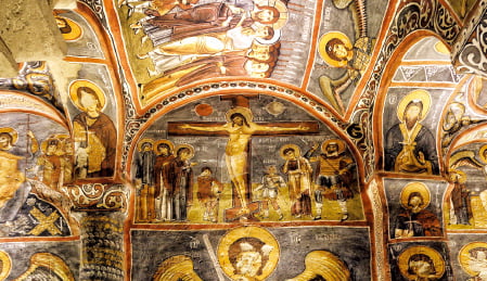 괴레메 야외 박물관 ‘어둠의 교회'의 벽화 