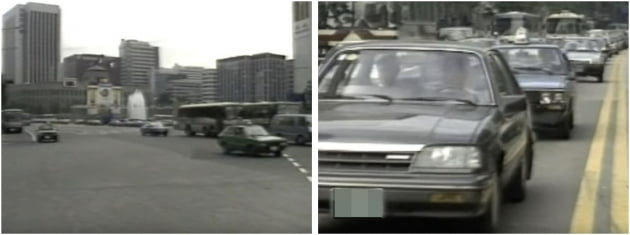 1988년 서울올림픽 당시 서울의 거리 모습. 사진=MBC 방송 화면