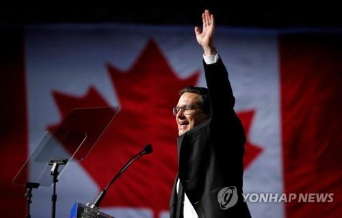 캐나다 보수 야당 43세 새 대표 선출…"증세 반대" 포문