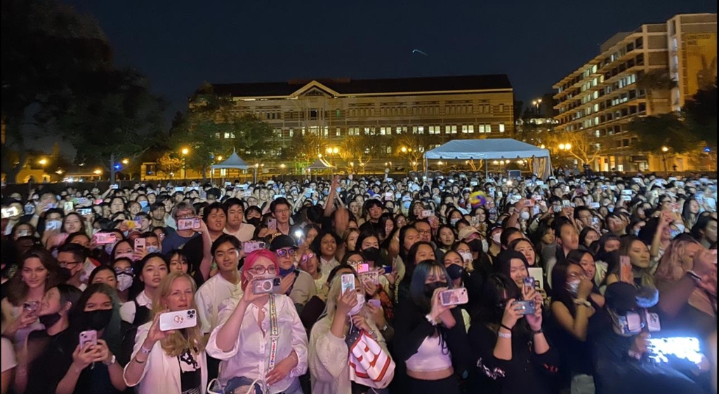 [월드&포토] "언니·오빠 사랑해"…美 명문대 학생들의 K팝 함성