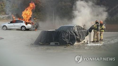 전기차 화재 매년 증가…정우택 "진압장비 부족, 대응책 시급"