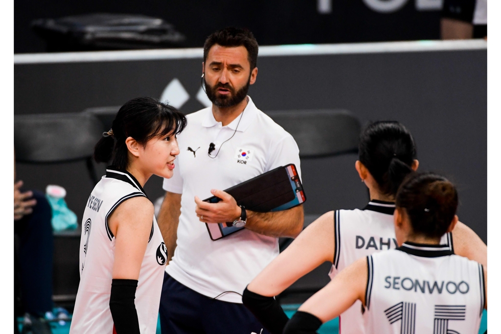 한국여자배구, 튀르키예에 완패…세계선수권 2경기 연속 0-3 패