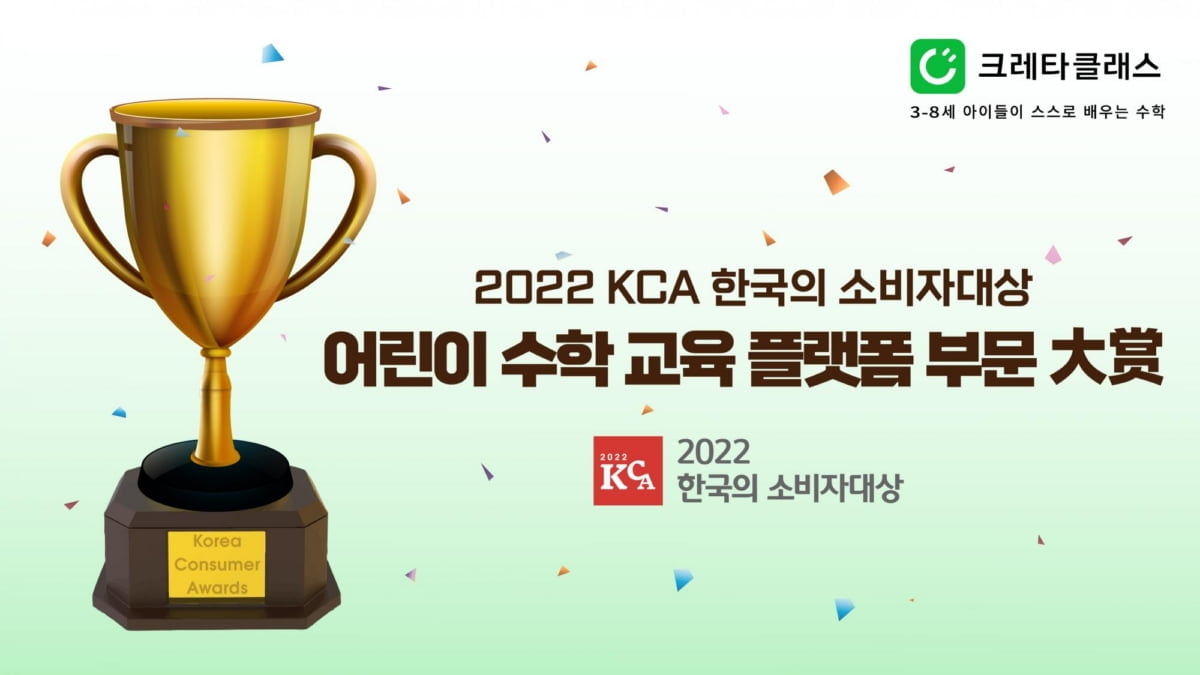 크레타클래스, 2022 KCA 한국의 소비자대상 수상 차지