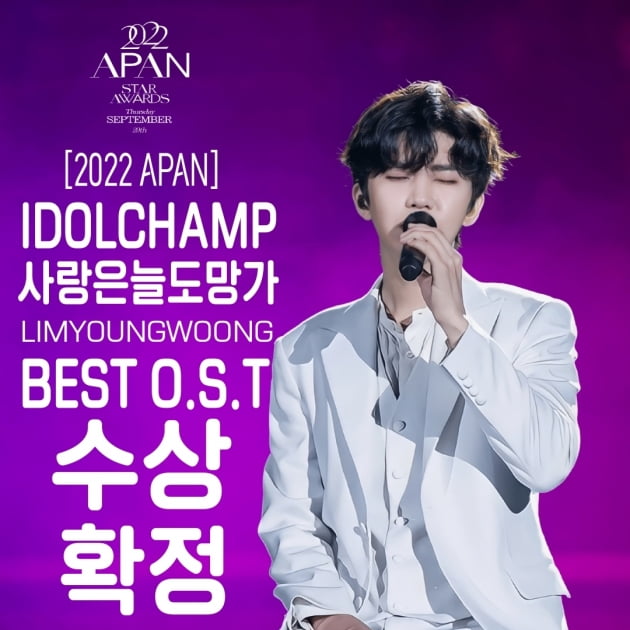 임영웅, 2022 APAN STAR AWARDS 시청자 투표 OST 부문 1위