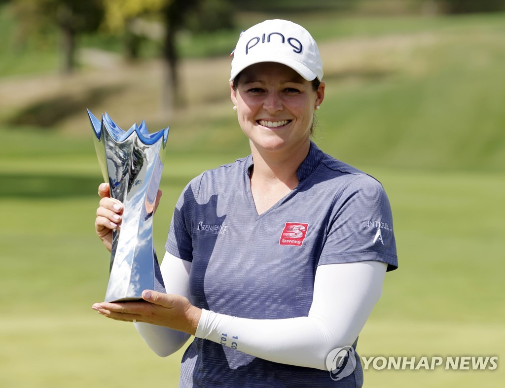 Jungeun Lee finished 4th in the LPGA Tour's Kroger Queen City Championship ... Winning is Ewing