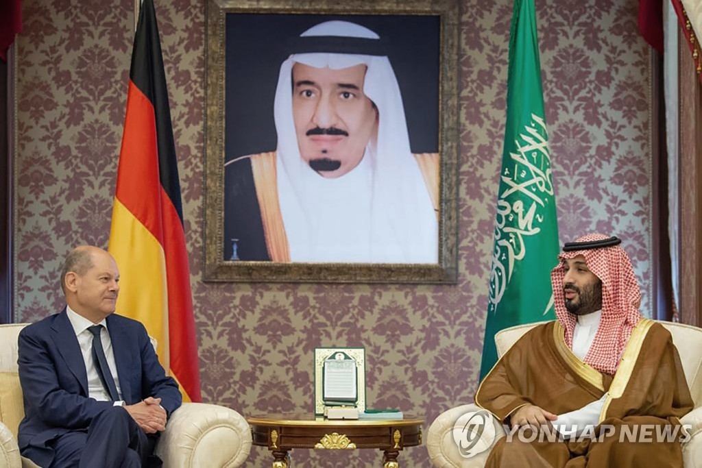 '에너지 위기 SOS' 독일 총리도 사우디 방문