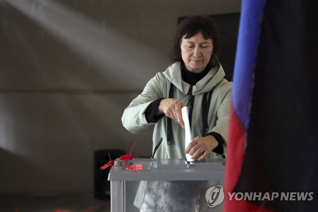 러 점령지 합병투표 압도적 가결…영토편입 수순 돌입(종합)