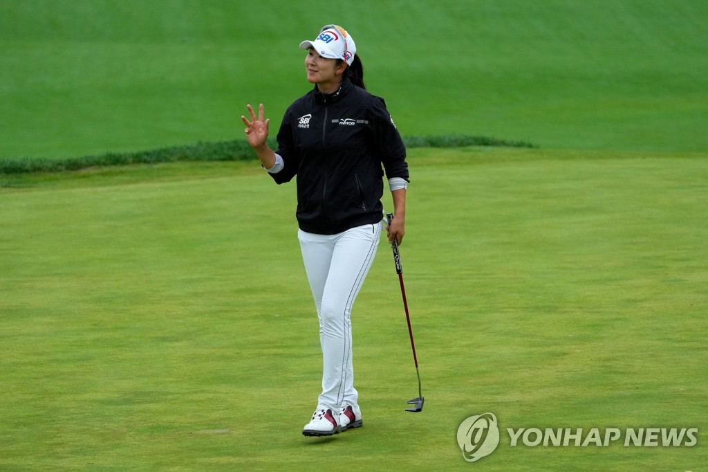 Jungeun Lee finished 4th in the LPGA Tour's Kroger Queen City Championship ... Winning is Ewing