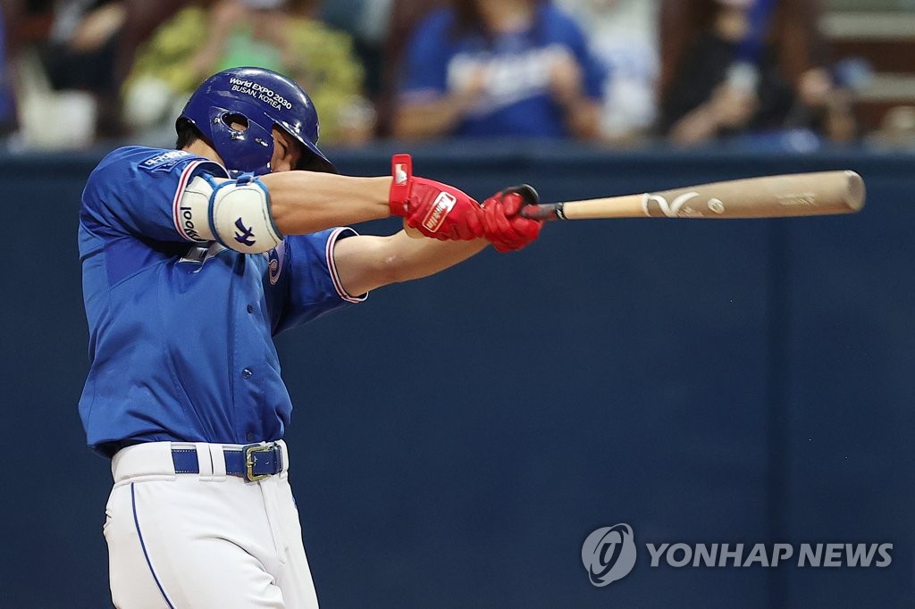 삼성 강한울, 첫 4번 타자 출전…감독대행 "스윙은 간결하게"