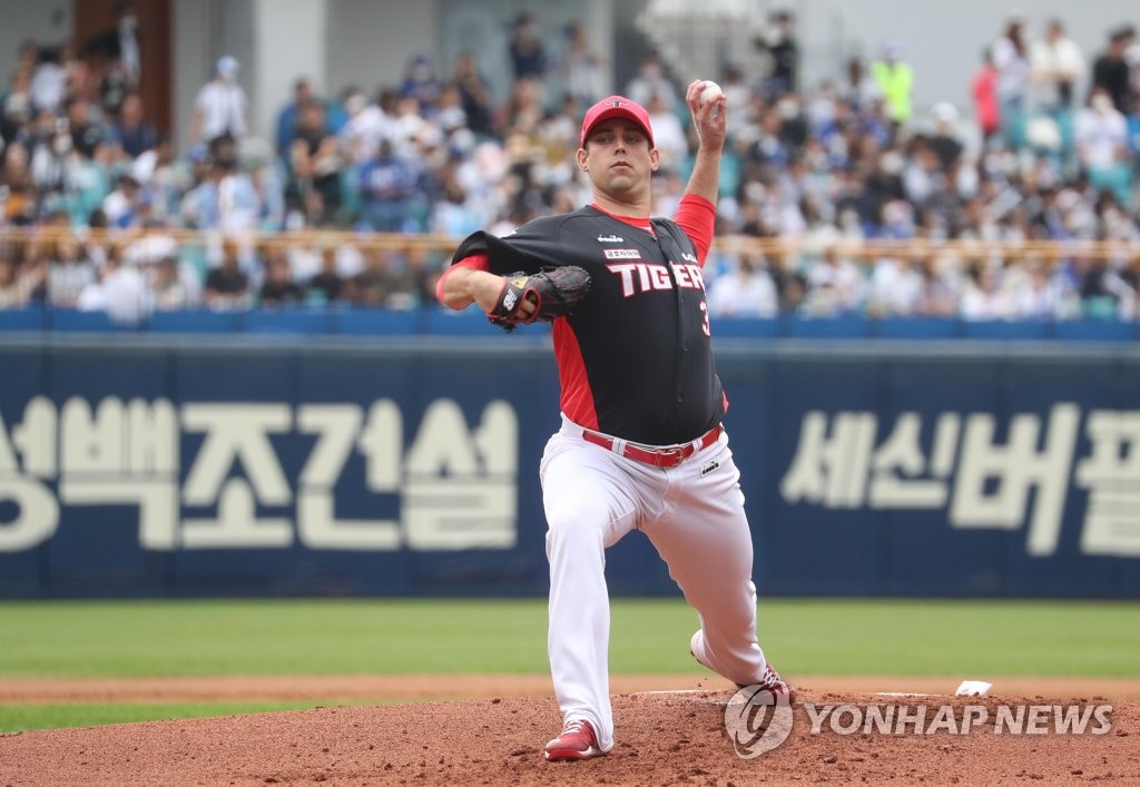 놀린 7이닝 무실점 KIA, 삼성 꺾고 5위 굳히기