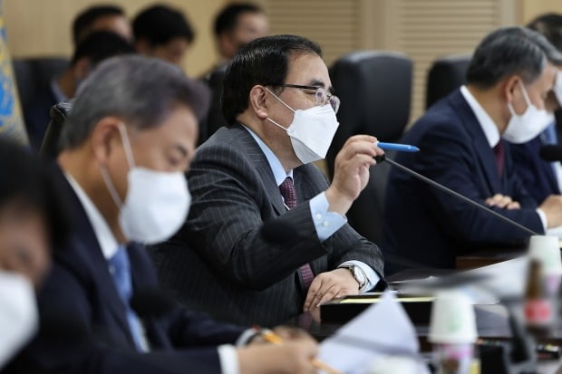  김성한 국가안보실장이 국가안전보장회의(NSC) 상임위원회 회의를 주재하고 있다. /사진=연합뉴스