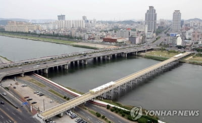 [태풍 힌남노] 울산 태화강 태화교 지점 홍수주의보 발령