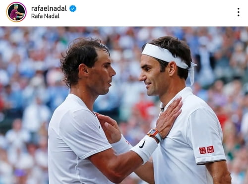 Today is a sad day for Nadal Federer’s retirement.  Glory with you