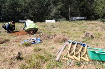 '인권유린' 선감학원 매장지서 치아·단추 다량 발견