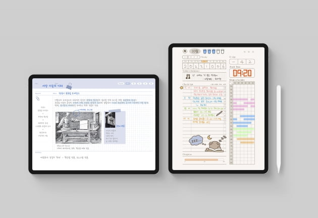 태블릿에서도 모닝글로리 공책 쓴다…'디지털 노트' 출시