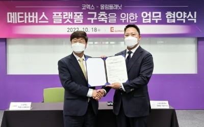 [포토] 코엑스-올림플래닛 '메타 코엑스 구축' MOU 체결