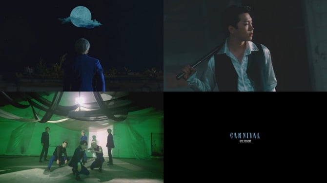 윤형빈 제작 보이그룹 에이블루, 데뷔곡 '카니발' MV 티저 공개…비장美 폭발