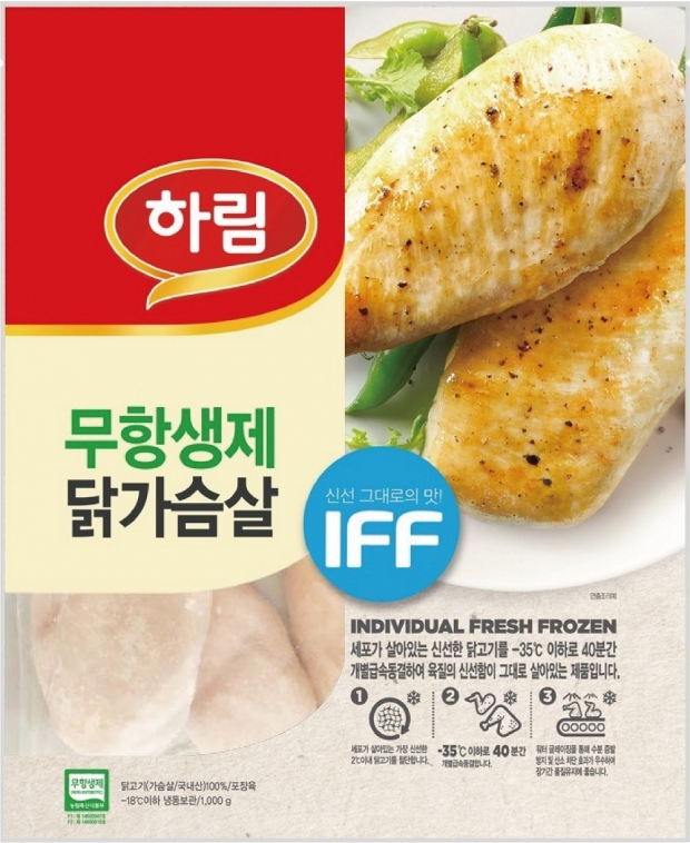 하림, '무항생제 IFF 닭가슴살' 출시