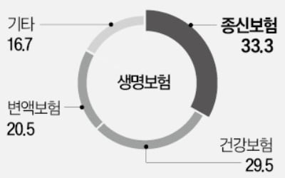 보험사 주력상품…생보는 "종신" 손보는 "장기인보험"