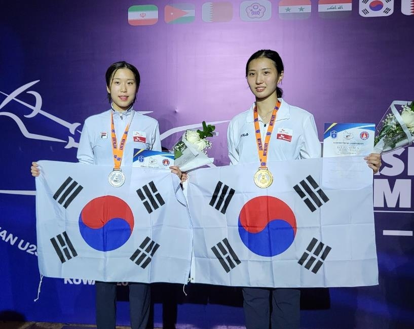 한국 펜싱, U-23 아시아선수권 첫날 금1·은2·동2