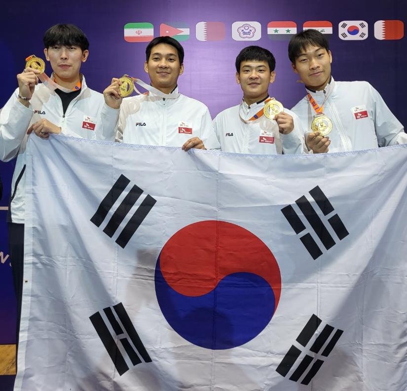 한국 펜싱, U-23 아시아선수권 단체전서 금메달 2개 추가