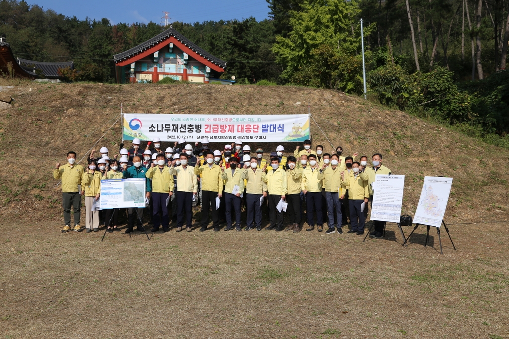 산림청, 소나무재선충병 긴급방제 대응단 운영