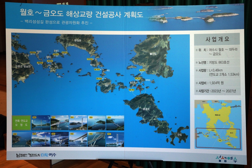 전남 여수 금오도 해상교량 2027년 완공