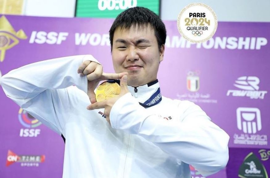사격 이건혁, 세계선수권 속사권총 금메달…올림픽 쿼터 획득