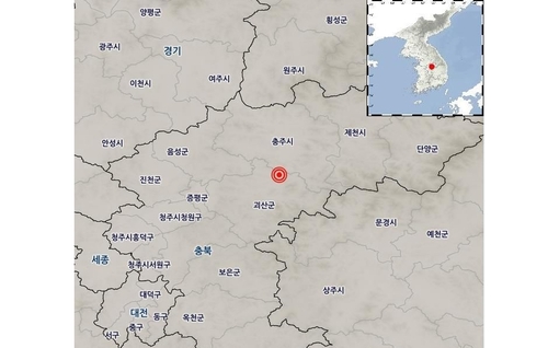 토요일 오전에 충북 괴산서 규모 4.1 지진…"올해 최대"(종합)