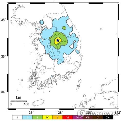 국토 정중앙 괴산서 올해 최대규모 4.1 지진…전국서 감지(종합2보)