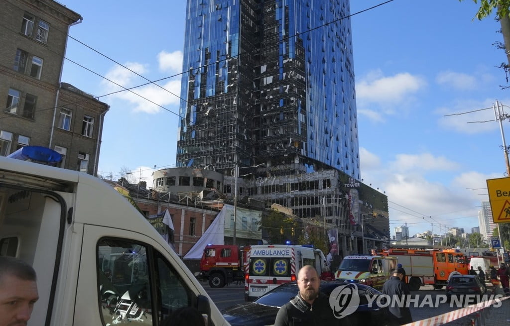 러 미사일 공습에 삼성 입주건물 피해…"인명피해 없어"