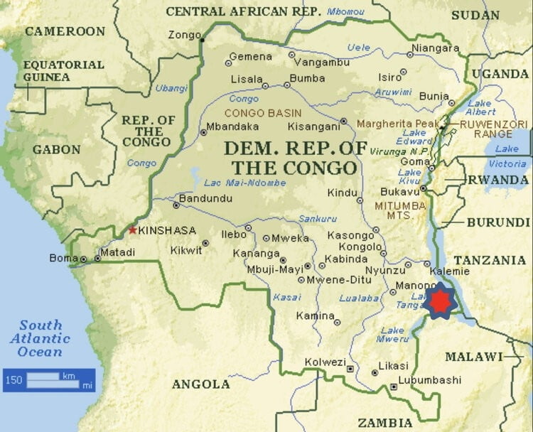 콩고민주공화국 마노노 광산 위치/사진=금양 제공 