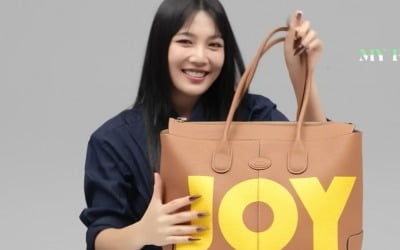 "누가 봐도 조이 꺼"…'크러쉬♥' 조이, 명품T사의 생일선물은 'JOY' 새겨진 가방