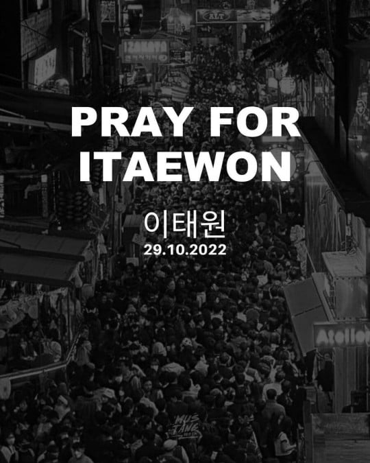 샘 해밍턴, 애도 물결 "PRAY FOR 이태원"