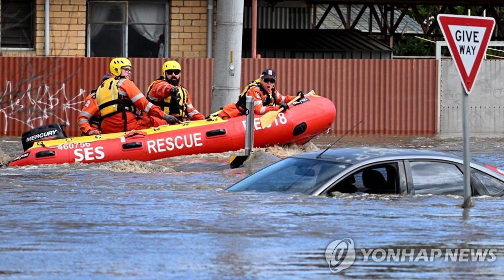 호주 남동부 또 물난리…가옥 500채 침수 등 피해 속출