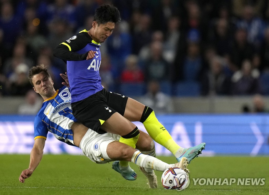 손흥민 2호 도움→케인 결승골…토트넘, 브라이턴에 1-0 승리