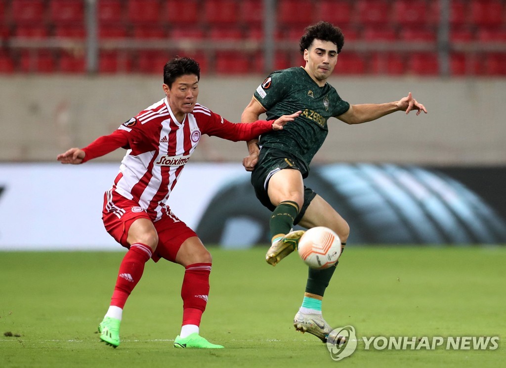 'Injury recovery' Hwang Ui-jo starts...  Olympiacos win 3 consecutive Europa League titles