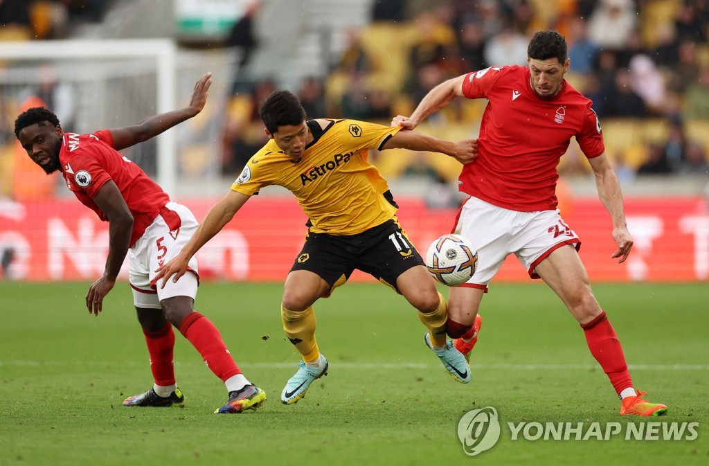 '황희찬 교체출전' 울버햄프턴, 노팅엄에 1-0 승리…3연패 탈출