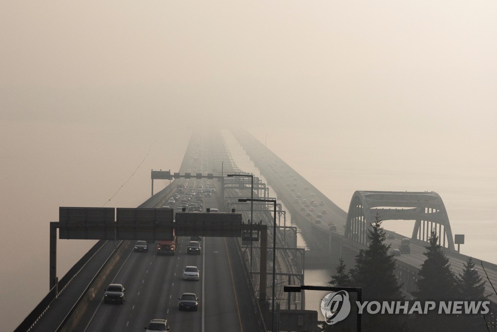 美시애틀 공기가 중국·인도보다 나쁘다니…"산불 영향"