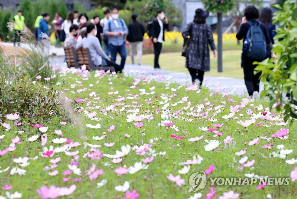 한 세기 막아놨던 송현동 광장에 몰려든 시민들…"예쁘다"
