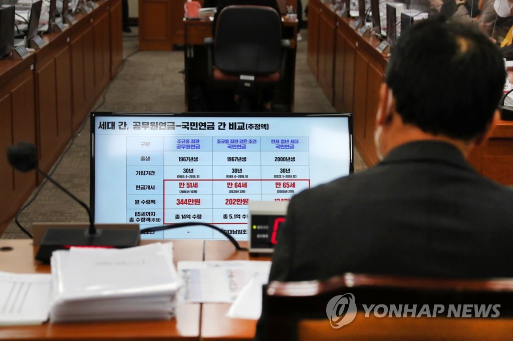 연금개혁 놓고 공방…"文정부 방치" vs "尹정부 방향 모르겠다"