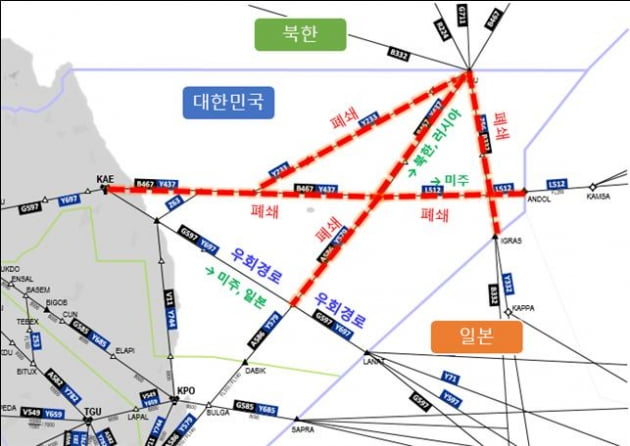 北 미사일 발사 대응…동해 일부 항공로 폐쇄