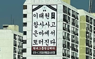 "이태원 참사 또 터진다"…은마아파트 현수막 논란 일자 철거