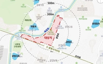 광명3구역, 공공재개발 사업 후보지 최종 선정