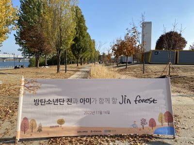 BTS 진 숲길 조성된다 …31번째 생일 프로젝트 'Jin Forest'