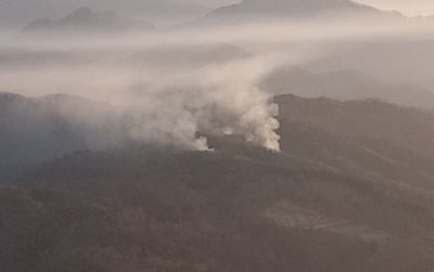 양평 전투기 추락 지점 산불 진화 완료…인명피해 없어